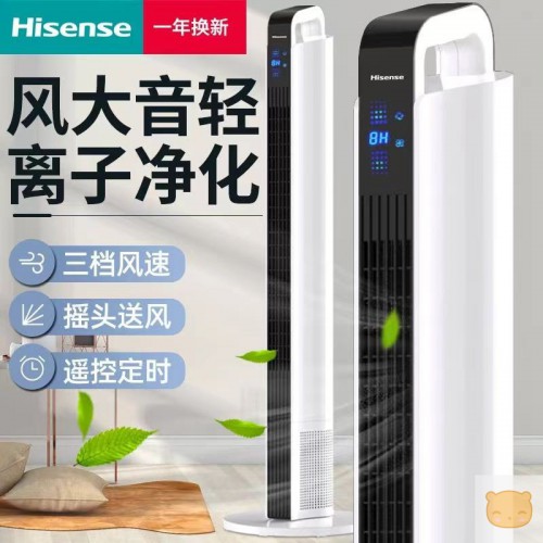 Hisense -年换新 风大音轻离子净化 Hisense 8H )三档风速33 摇头送风 遥控定时