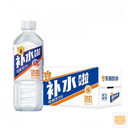 东鹏补水啦电解质饮料555ml*4瓶西柚味柠檬味快速补充电解质水分