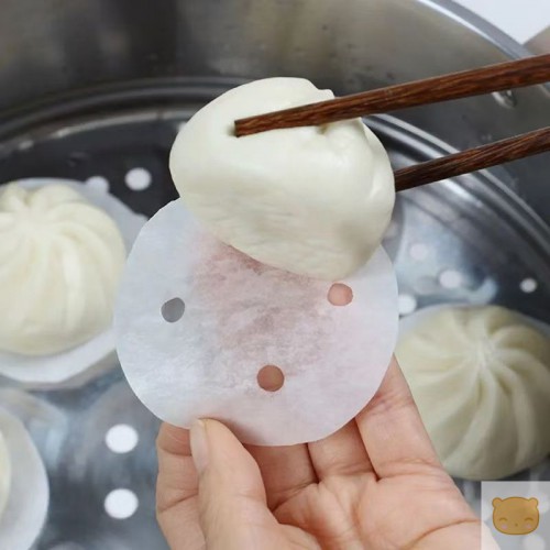 蒸笼纸不粘蒸笼屉专用纸食品级油纸蒸笼布家用蒸包子馒头纸一次性
